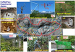 The Coffee-Flux watershed and eddy-Covariance display / cliquer pour agrandir