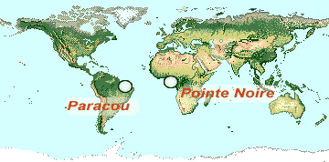 localisation des sites ateliers tropicaux
