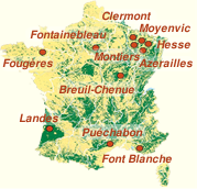 carte des sites ateliers m�tropolitains