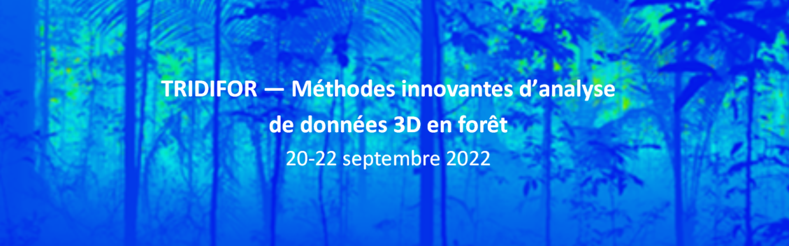 Colloque "TRIDIFOR – Méthodes innovantes d'analyse de données 3D en forêt"